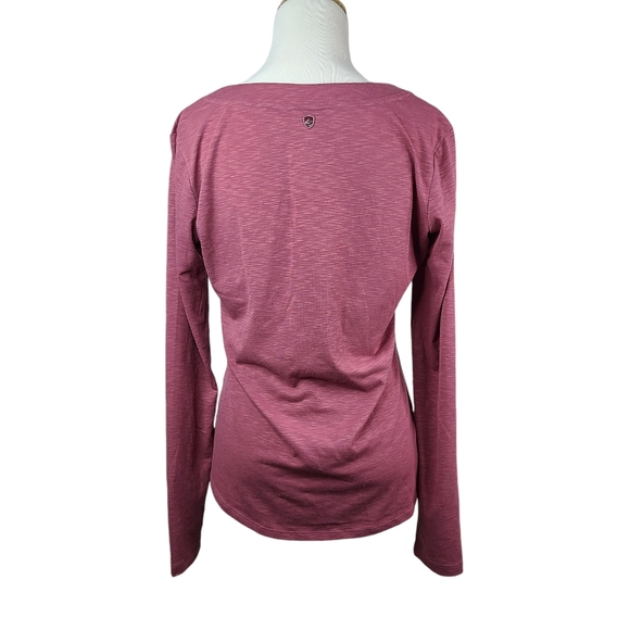 Kuhl long-sleeve v-neck mauve shirt women's size medium - Picture 2 of 15
